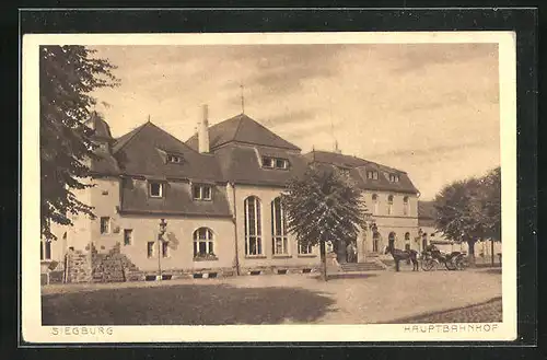 AK Siegburg, Hauptbahnhof im Sonnenschein