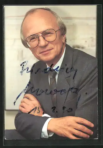 AK Friedrich Nowottny, Intendant des WDR, Autograph