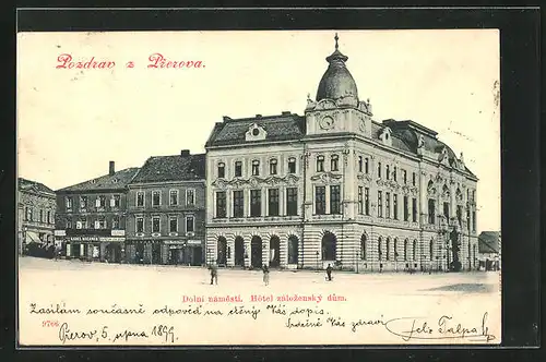 AK Prerov, Dolni namesti, Hôtel zalozensky dum