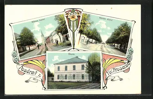 AK Prosenice, Náves dolni, Náves horni, Skola
