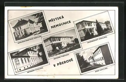 AK Prerov, Chirurgicky Pavilon, ocni pavilon, interni pavilon