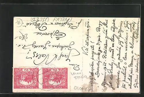 AK Velky Ujezd, Ortsansicht