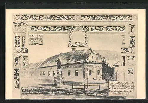 AK Mähr. Weisskirchen, Hausfriedhofsgasse