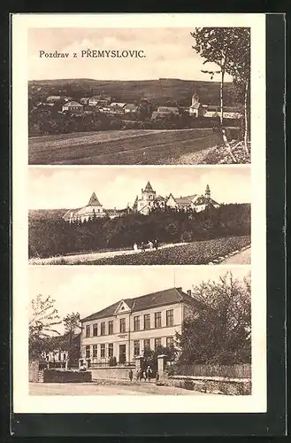 AK Premyslovice, Mestanska skola, Zamek, Panorama