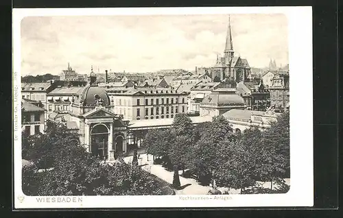 AK Wiesbaden, Kochbrunnen-Anlagen