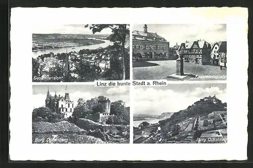 AK Linz a. Rhein, Burg Dottenberg, Burg Ockenfels, Kastenholzplatz