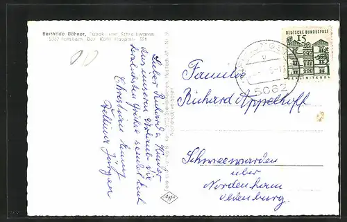 AK Forsbach /Bez. Köln, Forsbacher-Mühle, Ehrenmal, Evangelische Kirche