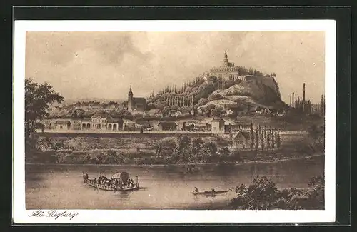 AK Siegburg, Panorama in alter Zeit