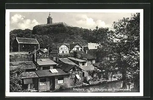 AK Siegburg, Altstadt mit Michaelsberg