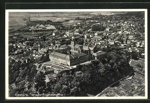 AK Siegburg, Fliegeraufnahme mit Abtei