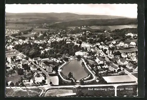 AK Bad Meinberg /Teutoburger Wald, Gesamtansicht der Stadt, Fliegeraufnahme