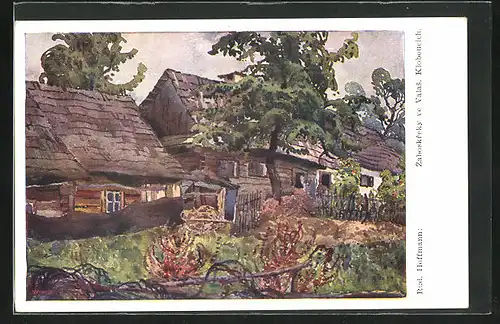 Künstler-AK Valasske Klobouky, Zaboskreky