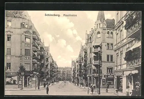 AK Berlin-Schöneberg, Maxstrasse, jetzt Kärntener Strasse