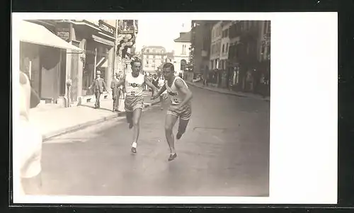 Foto-AK Basel, TV Kaufleute-Wettrennen durch die Stadt