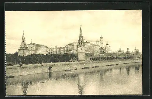AK Moskau, Blick auf den Kreml