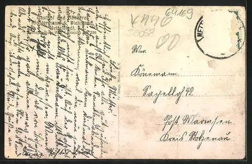 AK Nettelstedt, Gasthof und Bäckerei Klostermann & Diekmann