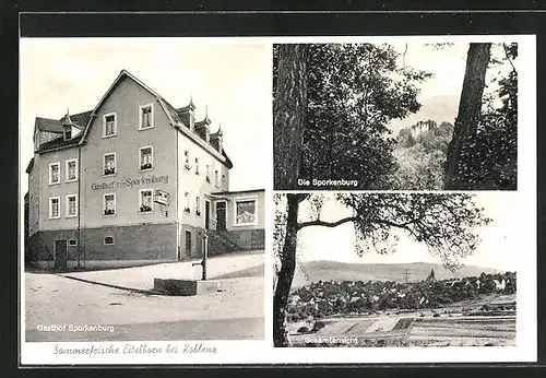 AK Eitelborn bei Koblenz, Gasthof Sporkenburg, Gesamtansicht