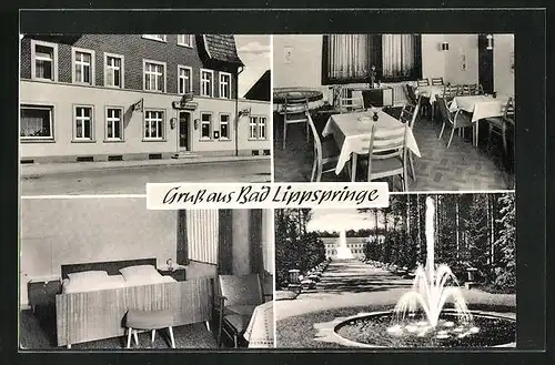 AK Bad Lippspringe, Hotel zum Hermann, Arminiusstrasse 10