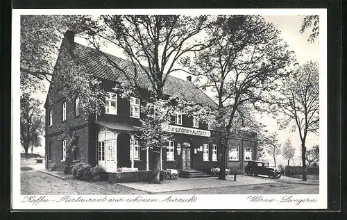 AK Werne-Langern, Café-Restaurant Zur schönen Aussicht