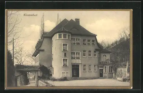 AK Wyhlen / Baden, Exerzitienhaus Himmelspforte, Klosterhof