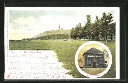 AK Elten /Emmerich, Drusus-Brunnen, Ansicht Elten-Berg mit Kirche