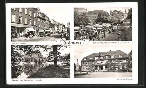 AK Opladen, Landratsamt, Markt am Rathaus, Wiembachteich