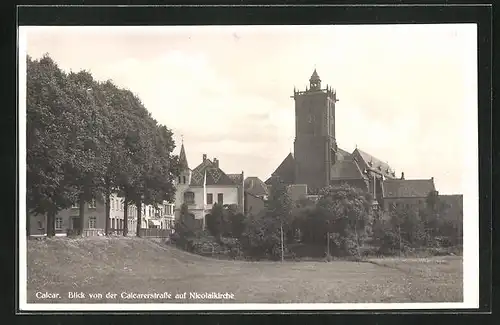 AK Calcar, Blick auf Nicolaikirche