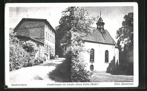 AK Hörste b. Halle /Westf., kath. Pfarrkirche am Paulinenheim