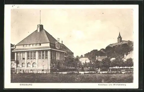AK Siegburg, Kreishaus und Michaelsberg