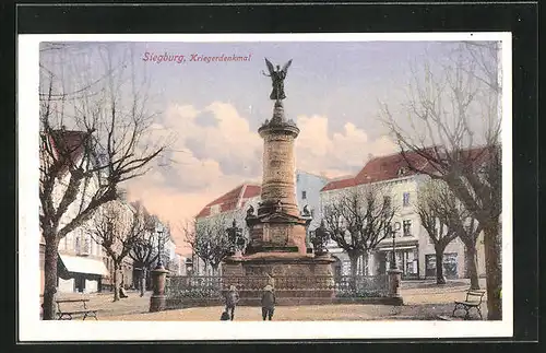 AK Siegburg, Kinder am Kriegerdenkmal