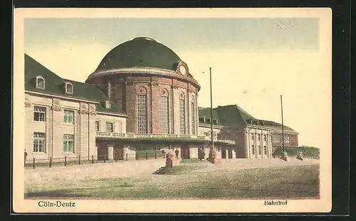 AK Köln-Deutz, Gesamtansicht Bahnhof