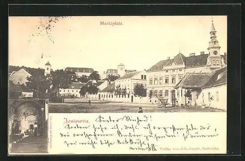 AK Joslowitz, Rathaus am Marktplatz