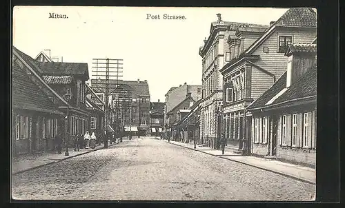 AK Mitau, Partie der Post-Strasse