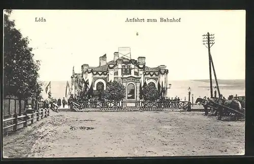 AK Lida, Anfahrt zum Bahnhof