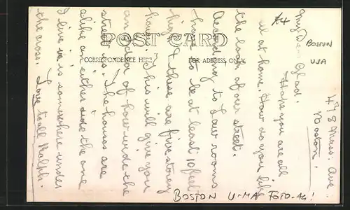 Foto-AK Boston, MA, Mass. Ave. E. from Colum. Ave.