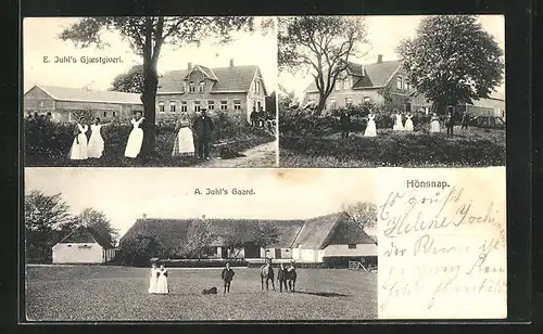 AK Hönsnap, E. Juhl`s Gjoestgiveri, A. Juhl`s Gaard