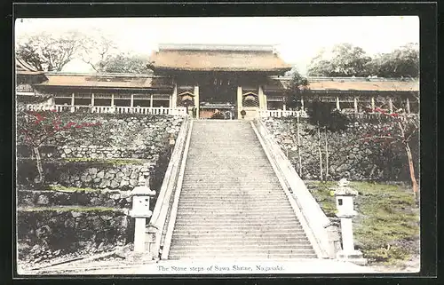 AK Nagasaki, The stone steps of Suwa Shrine
