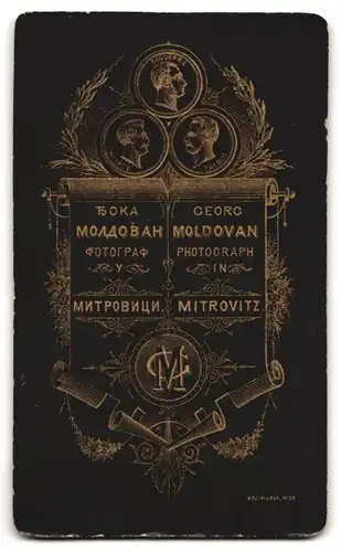 Fotografie Georg Moldovan, Mitrovitz, Portrait junge Dame in modischer Kleidung