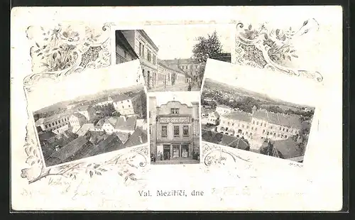 AK Val. Mezirící, Verschiedene Ansichten der Ortschaft