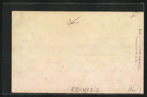 Foto-AK Kromeriz, Sázeni lipy svobody I. kvetna 1919