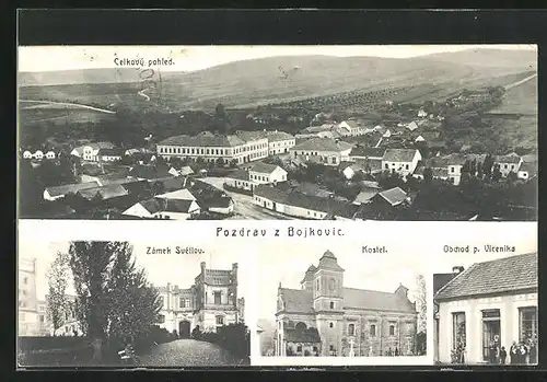 AK Bojkovice, Celkový pohled, Zámek Svetlov, Kostel
