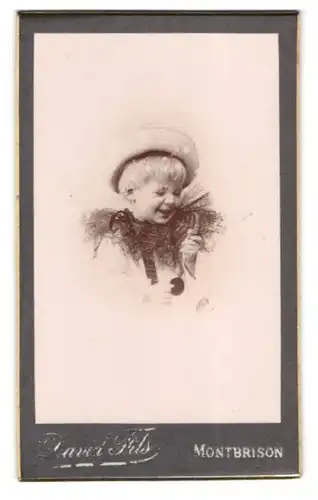 Fotografie David Fils, Montbrison, 1 Avenue Alsace-Lorraine, kleines Kind als Clown zum Fasching