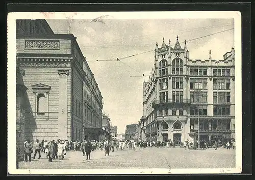 AK Moskau, Coin de la Rue Petrovka et de la Place Sverdloff