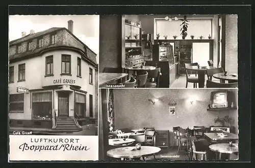 AK Boppard am Rhein, Cafe Graeff