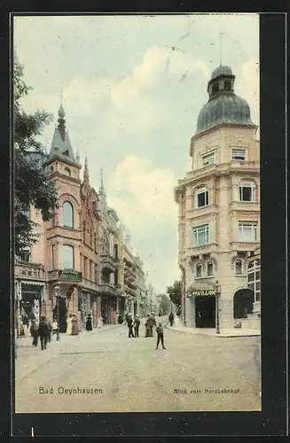 AK Bad Oeynhausen, Blick vom Nordbahnhof