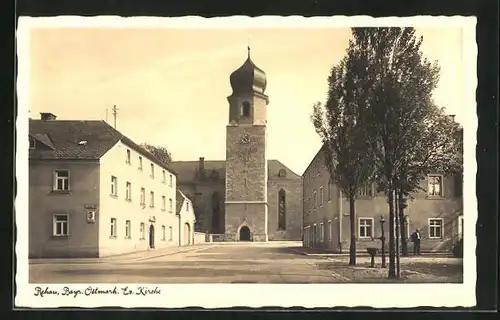AK Rehau, Blick auf ev. Kirche