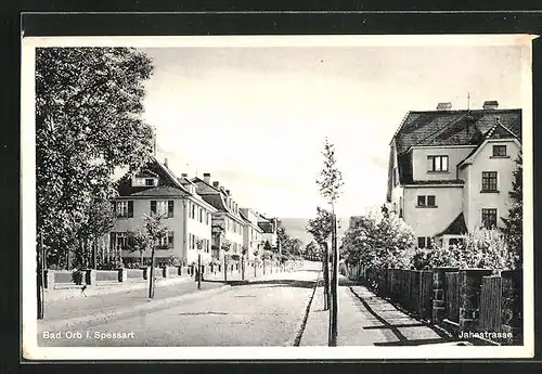 AK Bad Orb i. Spessart, Blick in die Jahnstrasse