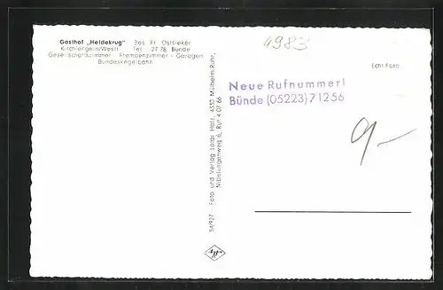 AK Kirchlengern i. Westf., Gasthof Heidekrug