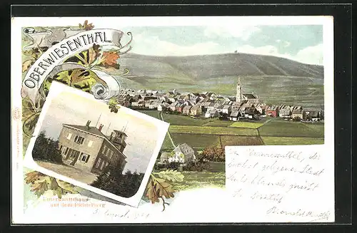 AK Oberwiesenthal, Gasthaus Unterkunftshaus auf dem Fichtelberg