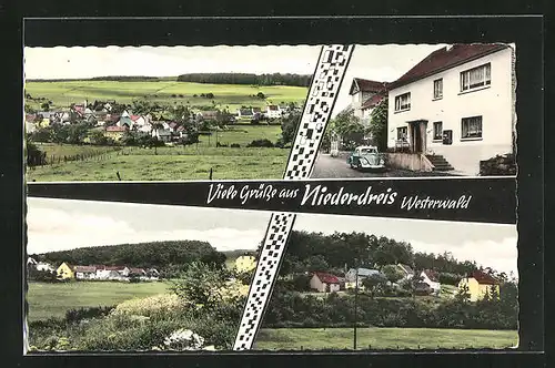 AK Niederdreis /Westerwald, Wohnhäuser des Ortes
